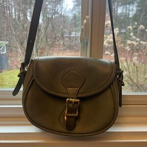 JW Hulme Legacy shoulder bag in Pewter (sage green)